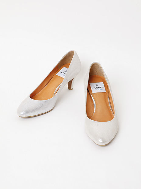 LANVINenBlue シルバーヒール6.5ｃｍパンプス ２２ｃｍ
