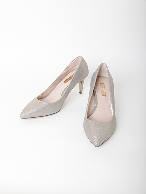 Louise et Cie シルバーグレーパンプス （６ 1/2Ｍ）