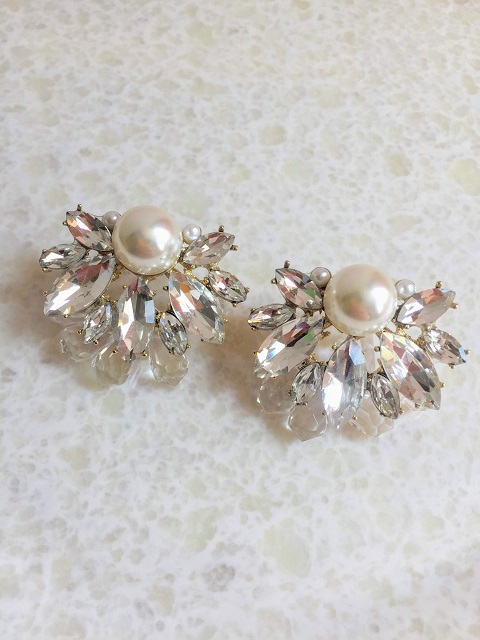 パールシャンデリアピアス