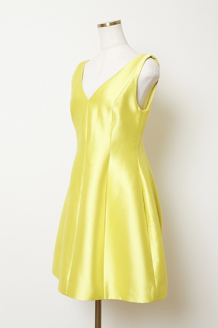 【katespade】　イエローAライン（11号位）｜レンタルドレス