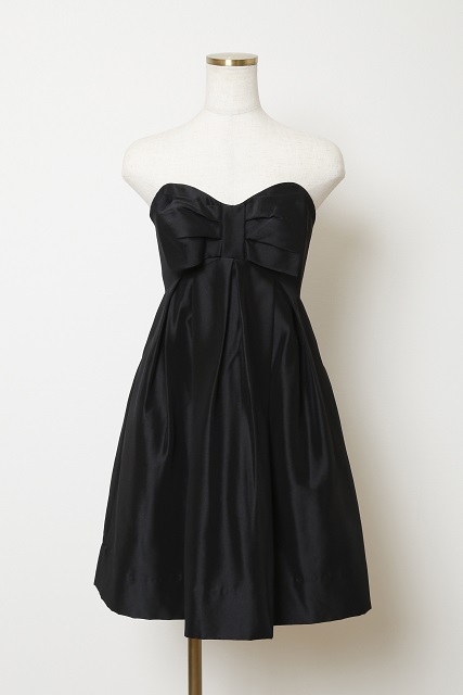 【JILL by JILLSTUART】　胸元リボン黒ベア(2)｜レンタルドレス